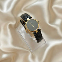 Load image into Gallery viewer, VINTAGE CARTIER BLACK LEATHER WATCH

