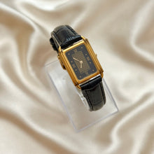 Load image into Gallery viewer, VINTAGE DIOR BLACK LEATHER WATCH
