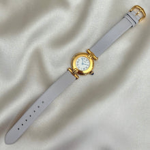 Load image into Gallery viewer, VINTAGE CARTIER WHITE LEATHER WATCH
