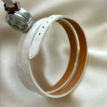 Load image into Gallery viewer, VINTAGE LOUIS VUITTON MOTHER-OF-PEARL &amp; DIAMOND LEATHER WATCH
