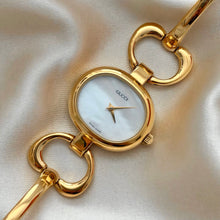 Load image into Gallery viewer, VINTAGE GUCCI MOTHER-OF-PEARL WATCH
