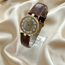Load image into Gallery viewer, VINTAGE CARTIER BROWN LEATHER WATCH
