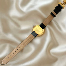 Load image into Gallery viewer, VINTAGE CARTIER BLACK LEATHER WATCH - WITH EXTRA STRAP
