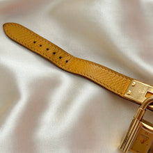 Load image into Gallery viewer, VINTAGE HERMES YELLOW LEATHER WATCH
