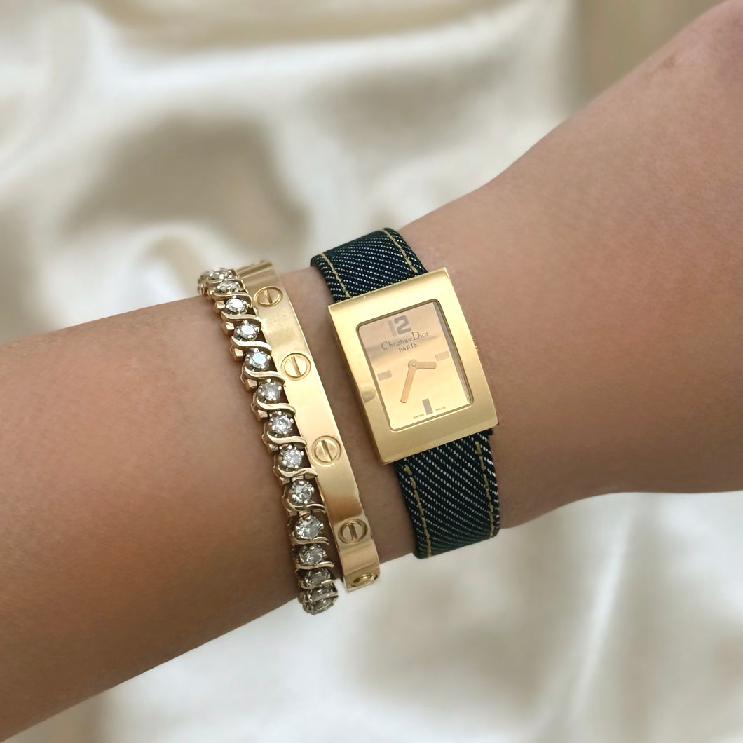 VINTAGE DIOR DENIM WATCH