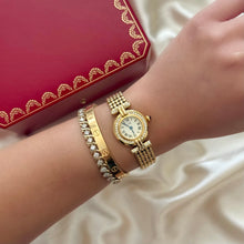 Load image into Gallery viewer, VINTAGE CARTIER REAL DIAMOND WATCH - WITH EXTRA STRAP
