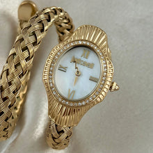 Load image into Gallery viewer, VINTAGE CAVALLI MOTHER-OF-PEARL &amp; DIAMOND WATCH
