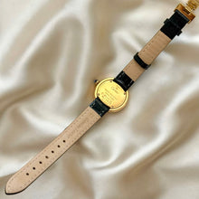 Load image into Gallery viewer, VINTAGE CARTIER BLACK LEATHER WATCH - WITH EXTRA STRAP
