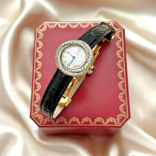 Load image into Gallery viewer, VINTAGE CARTIER REAL DIAMOND WATCH - WITH EXTRA STRAP
