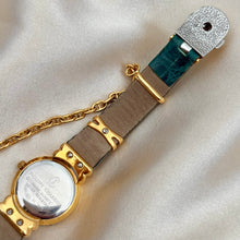 Load image into Gallery viewer, VINTAGE PHILIPPE CHARRIOL GREEN LEATHER WATCH
