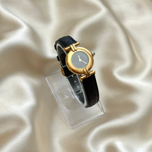 Load image into Gallery viewer, VINTAGE CARTIER BLACK LEATHER WATCH
