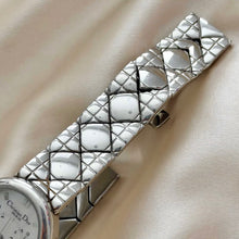 Load image into Gallery viewer, VINTAGE DIOR MOTHER-OF-PEARL CHRONOGRAPH SILVER WATCH

