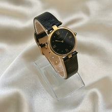 Load image into Gallery viewer, VINTAGE CARTIER BLACK LEATHER WATCH
