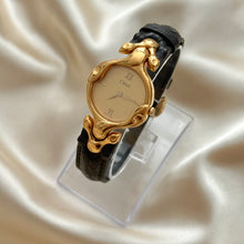Load image into Gallery viewer, VINTAGE CHLOÉ BLACK LEATHER WATCH
