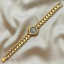Load image into Gallery viewer, VINTAGE FENDI BLACK MOTHER-OF-PEARL WATCH
