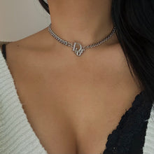 Load image into Gallery viewer, DIOR CRYSTAL SILVER NECKLACE
