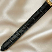 Load image into Gallery viewer, VINTAGE CARTIER BLACK LEATHER WATCH - WITH EXTRA STRAP
