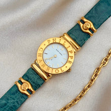Load image into Gallery viewer, VINTAGE PHILIPPE CHARRIOL GREEN LEATHER WATCH
