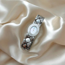 Load image into Gallery viewer, VINTAGE DIOR MOTHER-OF-PEARL SILVER WATCH

