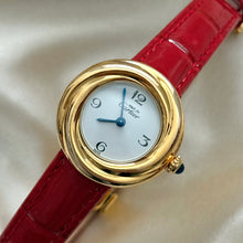 Load image into Gallery viewer, VINTAGE CARTIER RED LEATHER WATCH
