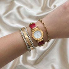 Load image into Gallery viewer, VINTAGE PHILIPPE CHARRIOL RED LEATHER WATCH
