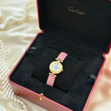 Load image into Gallery viewer, VINTAGE CARTIER PINK LEATHER WATCH
