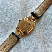 Load image into Gallery viewer, VINTAGE GUCCI BLACK LEATHER WATCH
