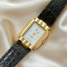 Load image into Gallery viewer, VINTAGE GIVENCHY BLACK LEATHER WATCH
