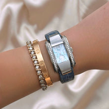 Load image into Gallery viewer, VINTAGE CHOPARD DIAMOND &amp; MOTHER-PEARL LEATHER WATCH
