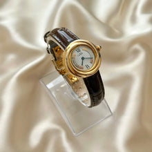 Load image into Gallery viewer, VINTAGE CARTIER BROWN LEATHER WATCH - WITH EXTRA STRAP
