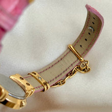 Load image into Gallery viewer, VINTAGE PHILIPPE CHARRIOL PINK LEATHER DIAMOND WATCH
