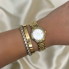 Load image into Gallery viewer, VINTAGE YSL MOTHER-OF-PEARL &amp; DIAMOND WATCH
