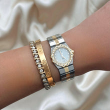 Load image into Gallery viewer, VINTAGE CHOPARD 18K SOLID GOLD &amp; DIAMONDS TWO-TONED WATCH
