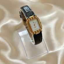 Load image into Gallery viewer, VINTAGE GIVENCHY BLACK LEATHER WATCH
