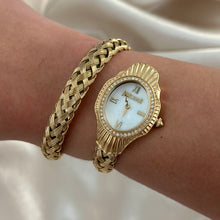 Load image into Gallery viewer, VINTAGE CAVALLI MOTHER-OF-PEARL &amp; DIAMOND WATCH
