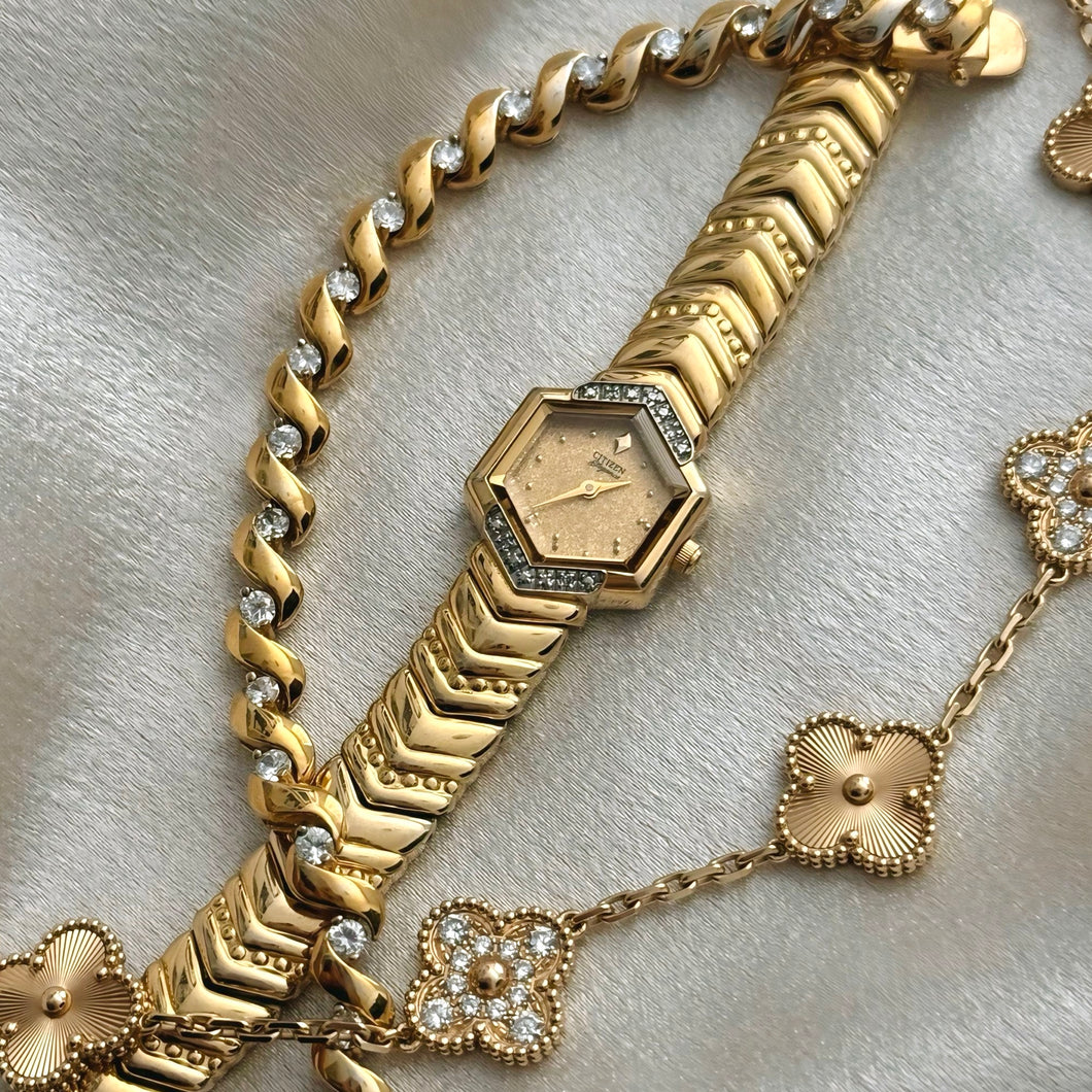 VINTAGE CITIZEN DIAMOND WATCH