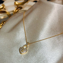 Load image into Gallery viewer, LV HEART 18K SOLID GOLD NECKLACE
