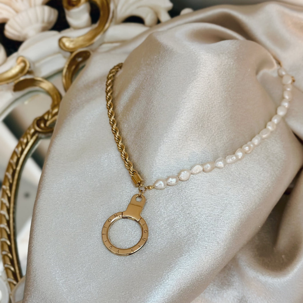 LV ROUND DOUBLE STRAND PEARL NECKLACE