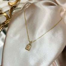 Load image into Gallery viewer, LV CRYSTAL LOCK DAINTY NECKLACE
