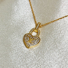 Load image into Gallery viewer, LV HEART 18K SOLID GOLD NECKLACE
