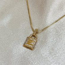 Load image into Gallery viewer, LV CRYSTAL LOCK DAINTY NECKLACE
